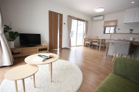 鹿児島の新築リビングの施工例、建てる